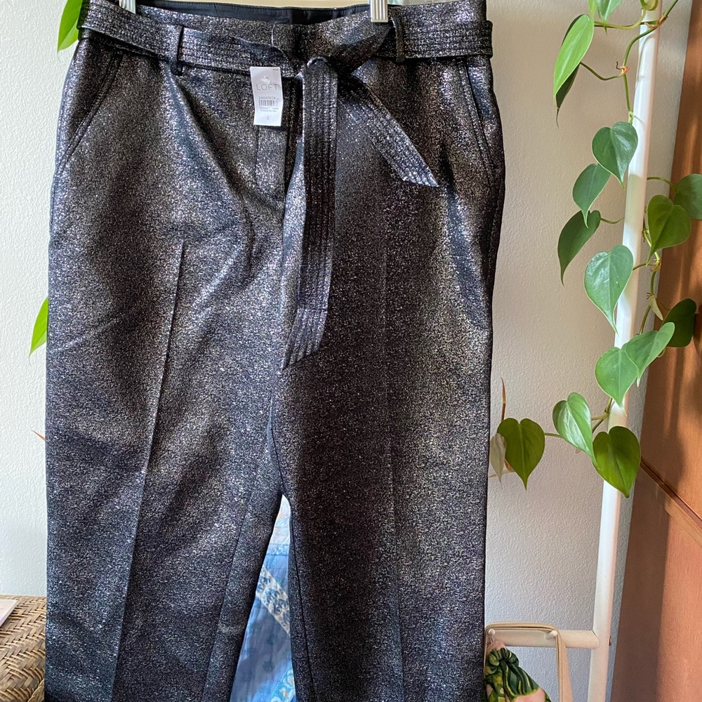 Loft Sparkle Black Plants with Belt